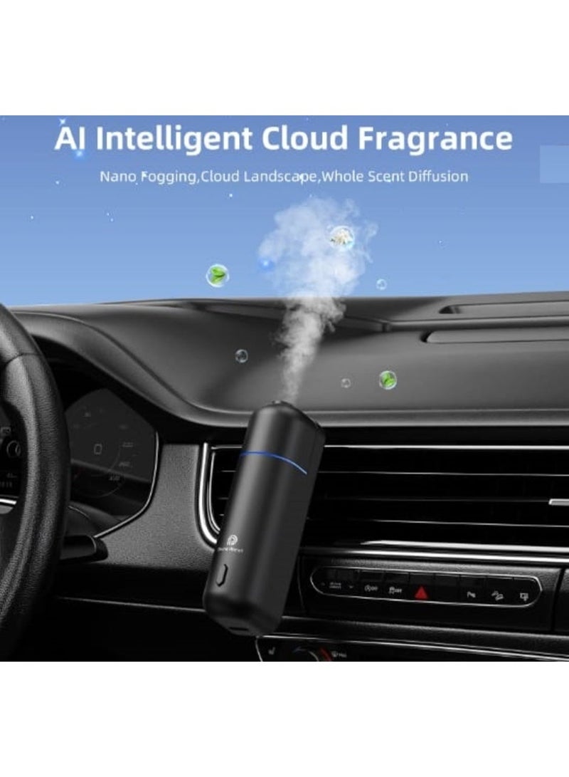 Phone Planet Ultrasonic Car Air Freshener Diffuser with 6 Different Fragrances  Black - Image 4